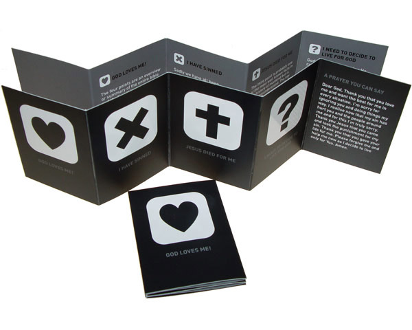 Gospel Tract (Russian) Black, Free 10 Pack